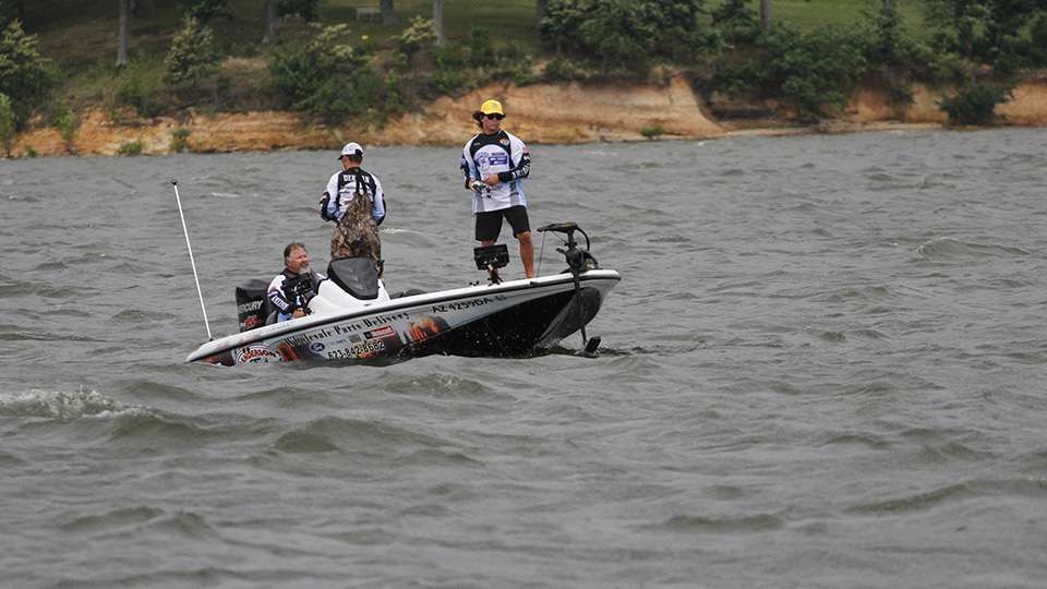 Day 1 of the Costa Bassmaster High School National Championship presented by DICK'S Sporting Goods got off to a windy start as a storm system eventually passed through the area of Kentucky Lake.