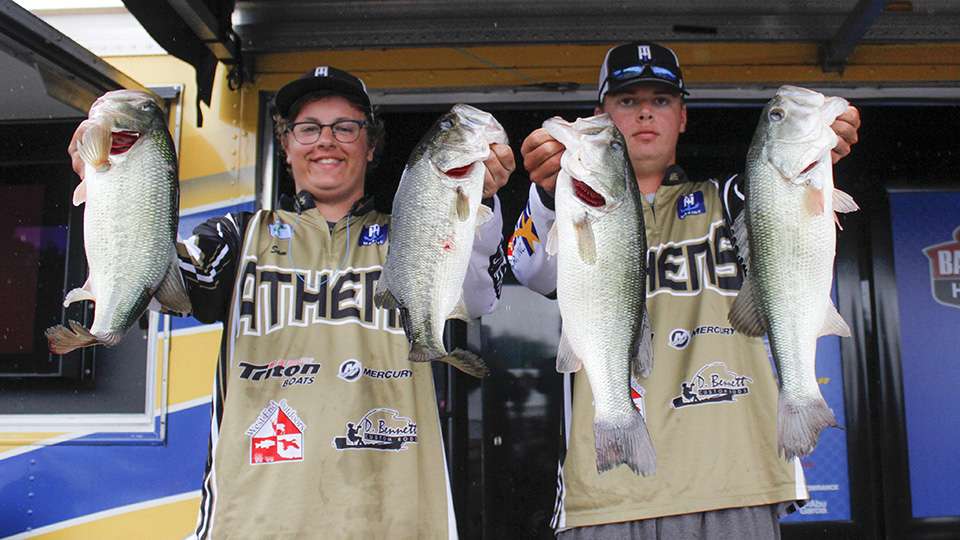 Shaw Sandy and Sam Bennett of Athens Anglers (63rd, 14-11)