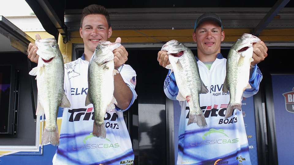 Alex and Mack Wiczek of Elk River Fishing Team (83rd, 13-6)