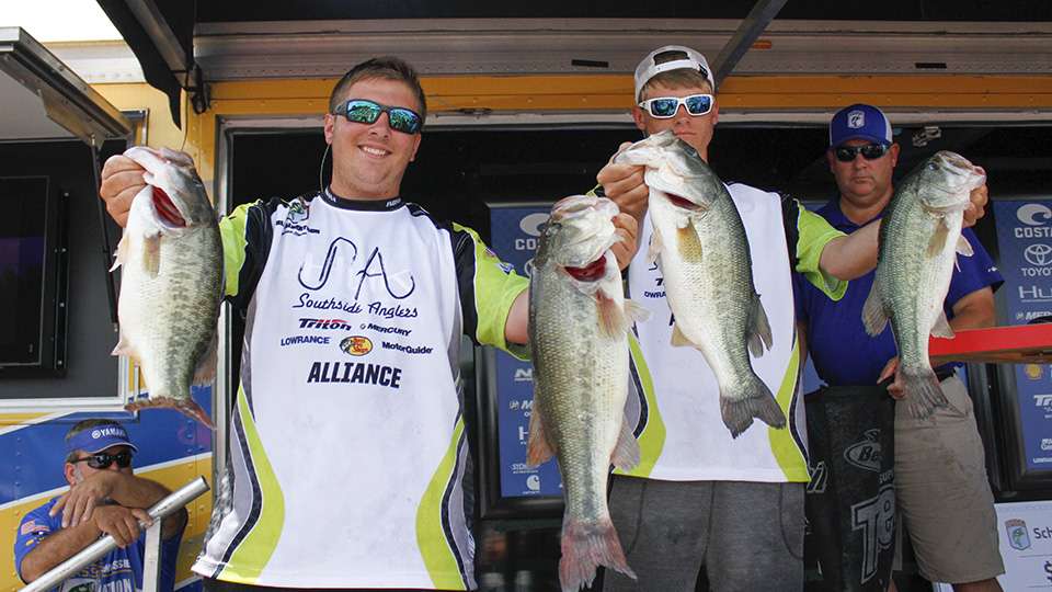 Blake Albertson and Dillan White of Southside Anglers (20th, 35-1)