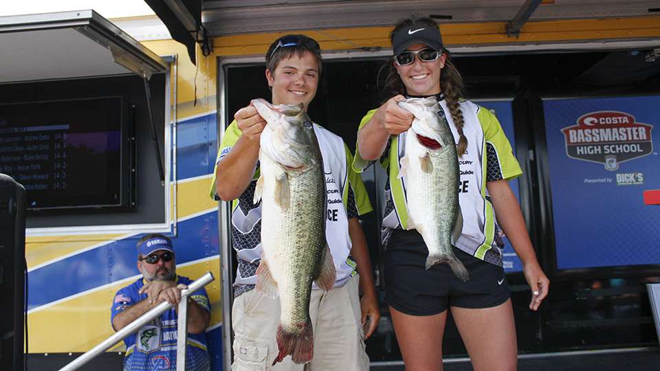 Jenna Albertson and Colby Reed of Southside Anglers (142nd, 16-13)