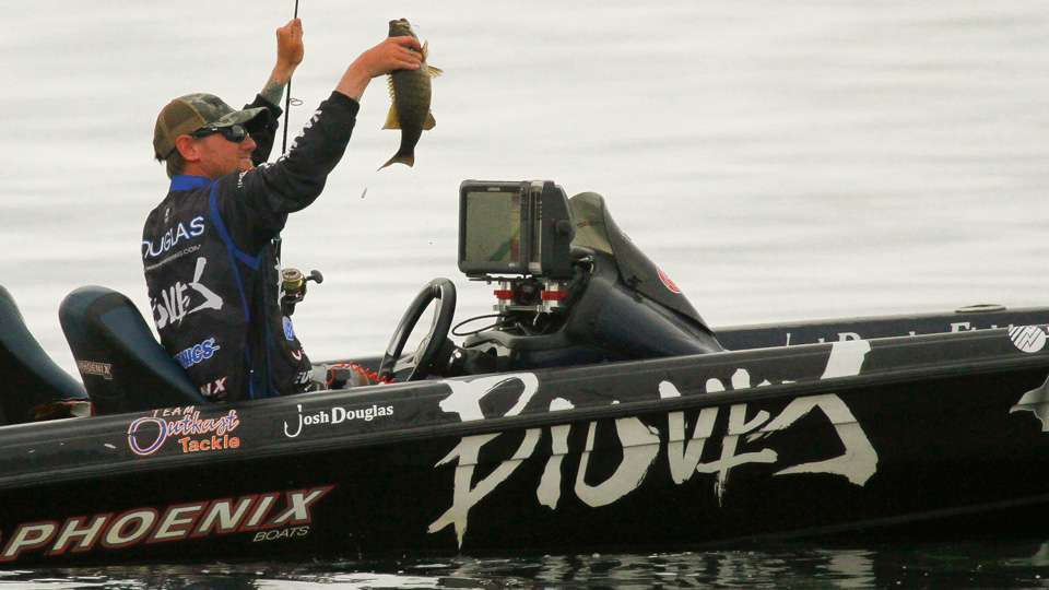 The smallmouth bite, as predicted, was hotter than hot at Oneida Lake, site of the 2017 Bass Pro Shops Bassmaster Northern Open #1. 
<p>
<em>All captions: Craig Lamb</em>
