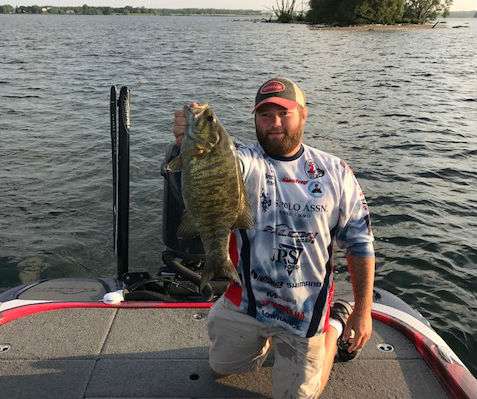 Brett Preuett starting the day off right with a solid 4-pounder.