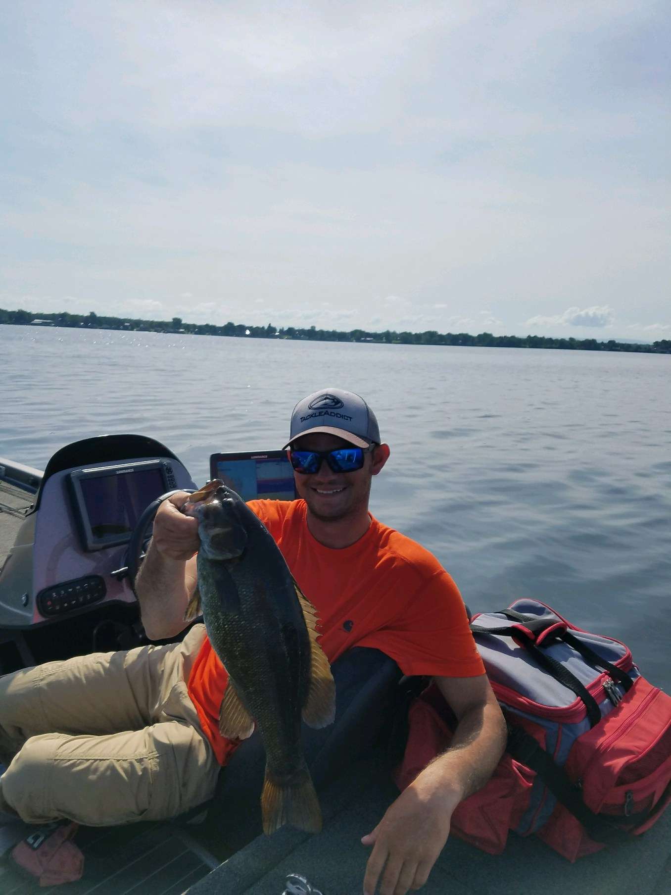 J. Lee has just landed a pig.