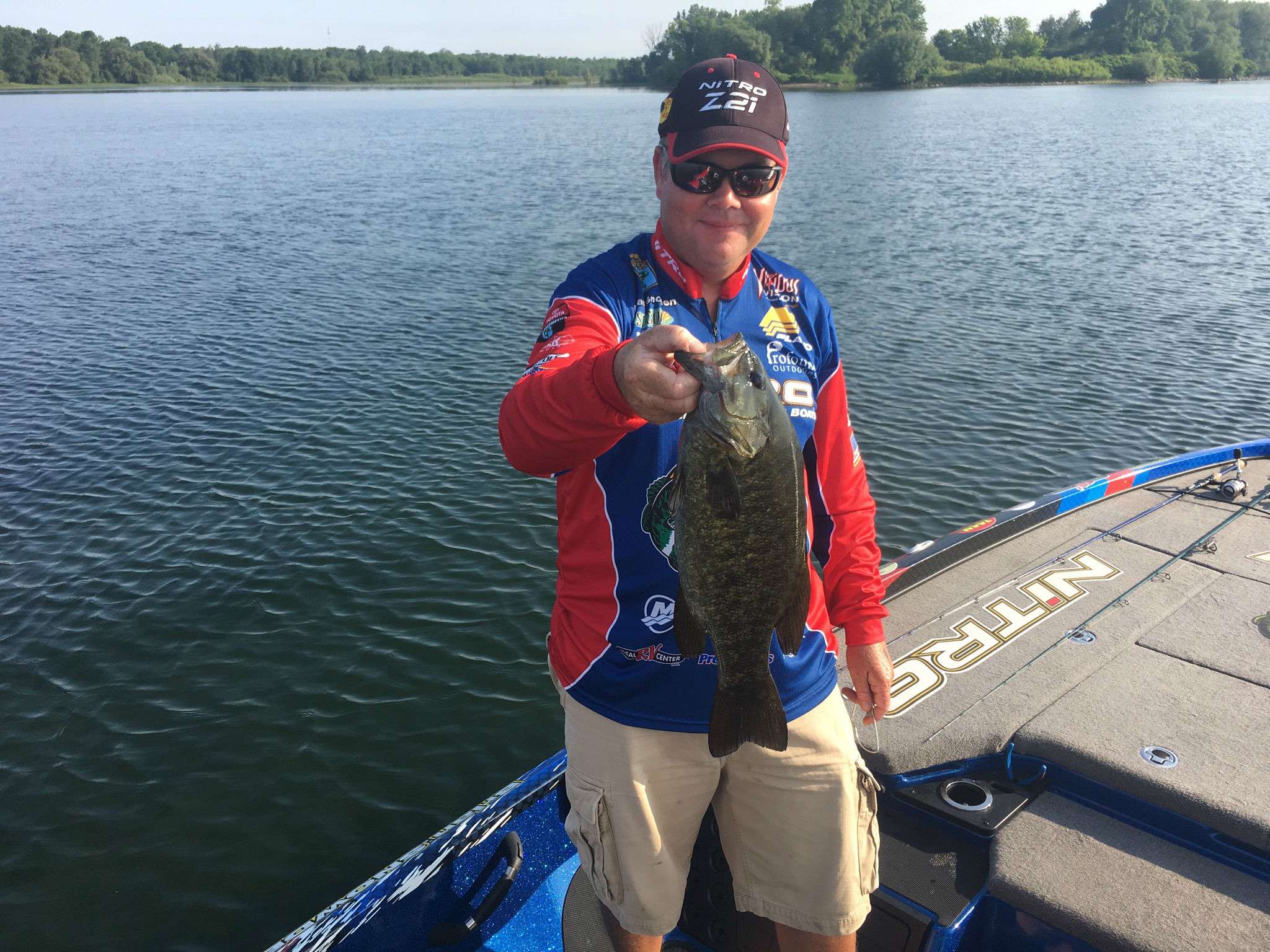 Brian Snowden with a nice 3-pound fish.