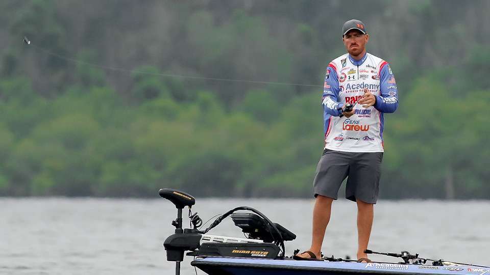 <b>Jacob Wheeler</b><br>
Points: 518. Rank: 2. <br>
Wheeler is on a hot streak after fishing three times on Championship Sunday. He won the first event of the season at Cherokee, followed up with a 10th at Toledo Bend and 3rd place at Sam Rayburn. 
