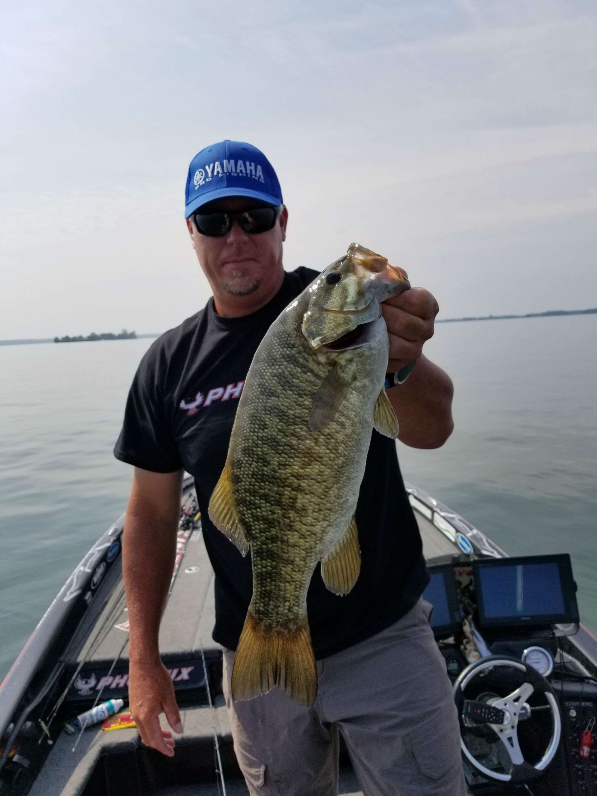 Russ Lane is getting better bites now. Putting No. 7 in the boat and culling again. 