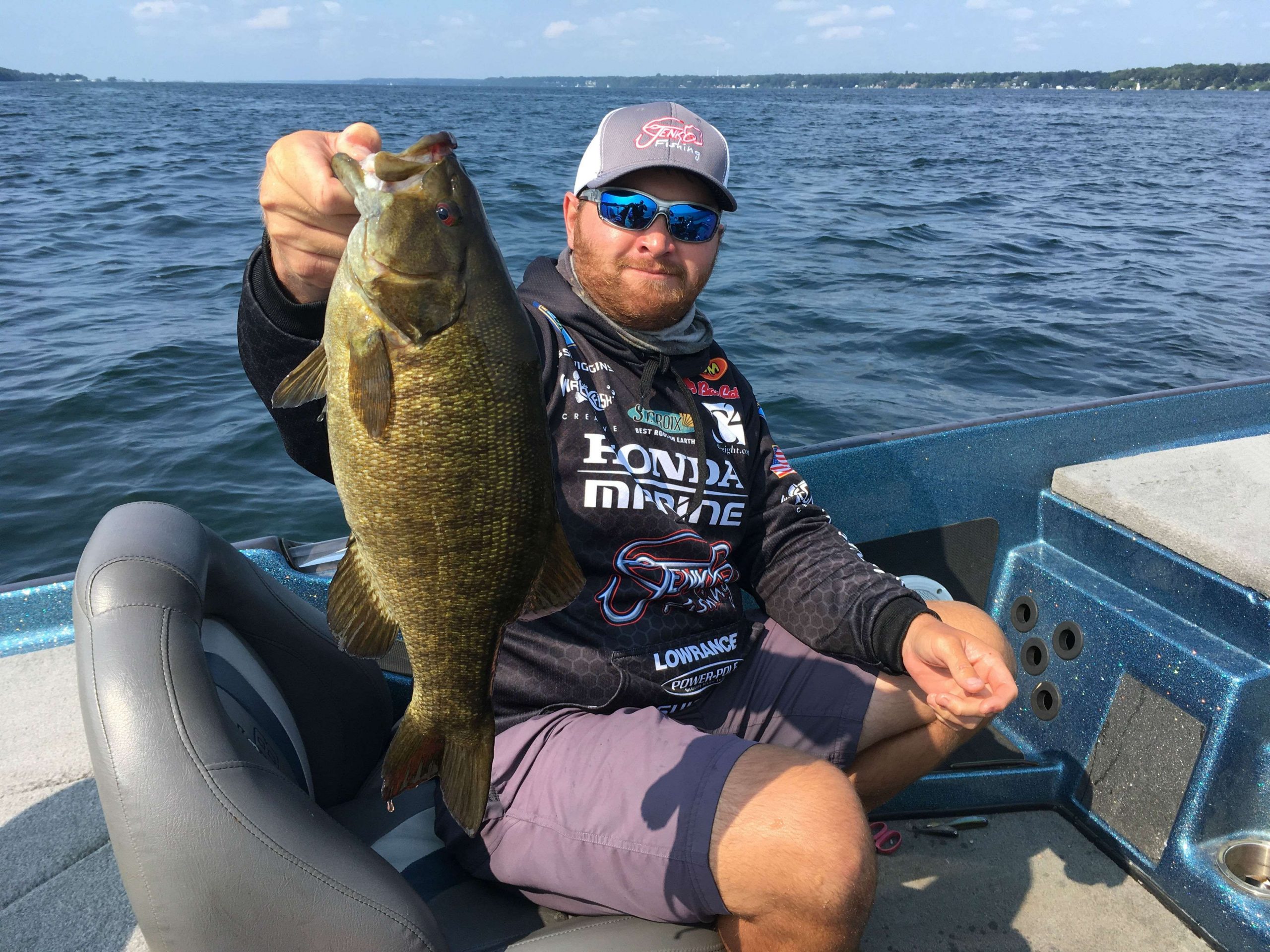 Now that Jesse Wiggins has four in the boat, he's looking to finish out his limit and then start upgrading with some more  big bronze beasts.
