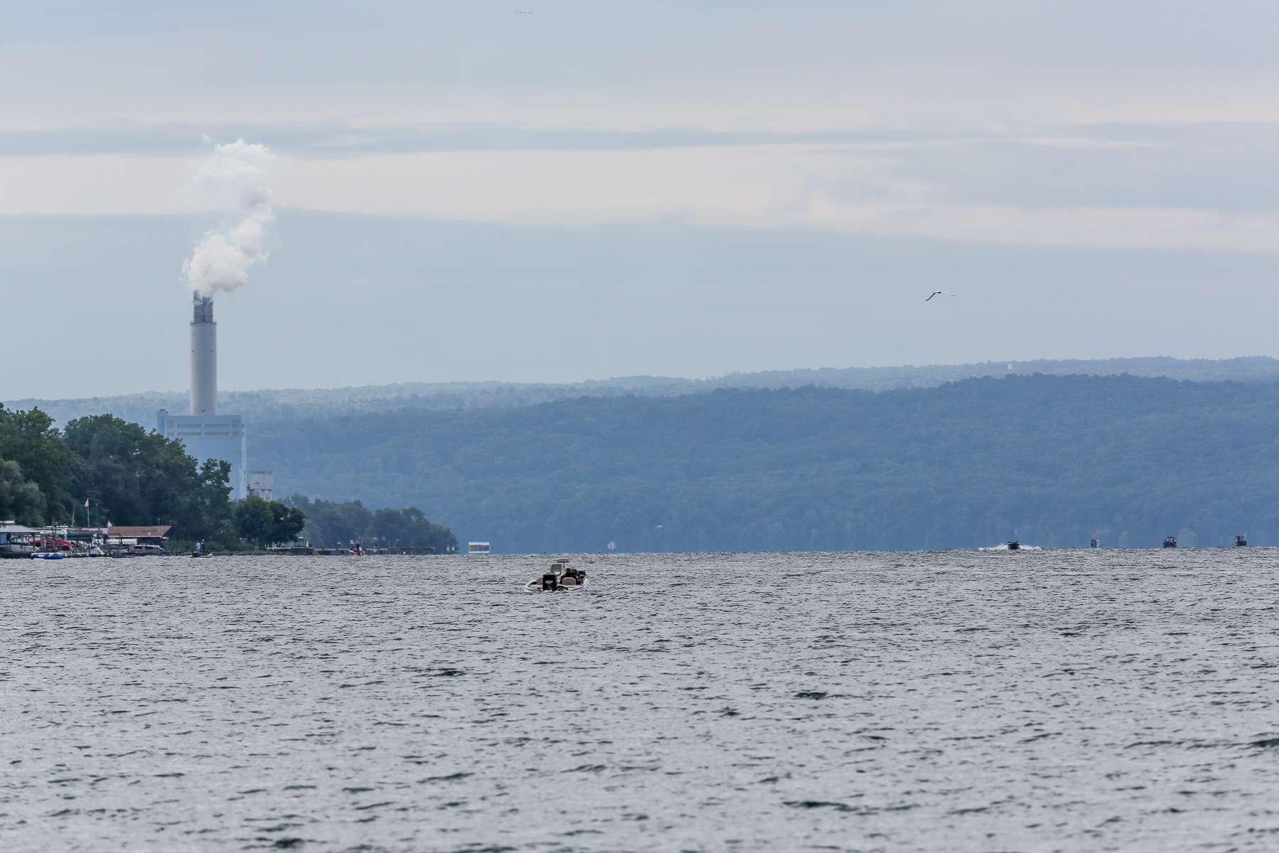 <h4>11. Cayuga Lake, New York</h4>
  [38 miles long, 3 1/2 miles wide] A Bassmaster Elite Series tournament here in June 2016 demonstrated that Cayuga has plenty of heavyweight smallmouth and largemouth bass. VanDam won that four-day event with 71-13. His catch consisted mainly of smallmouth. His win proves that the 85-0, four-day catch of largemouth by Greg Hackney during a 2014 Elite Series event here was no fluke.
