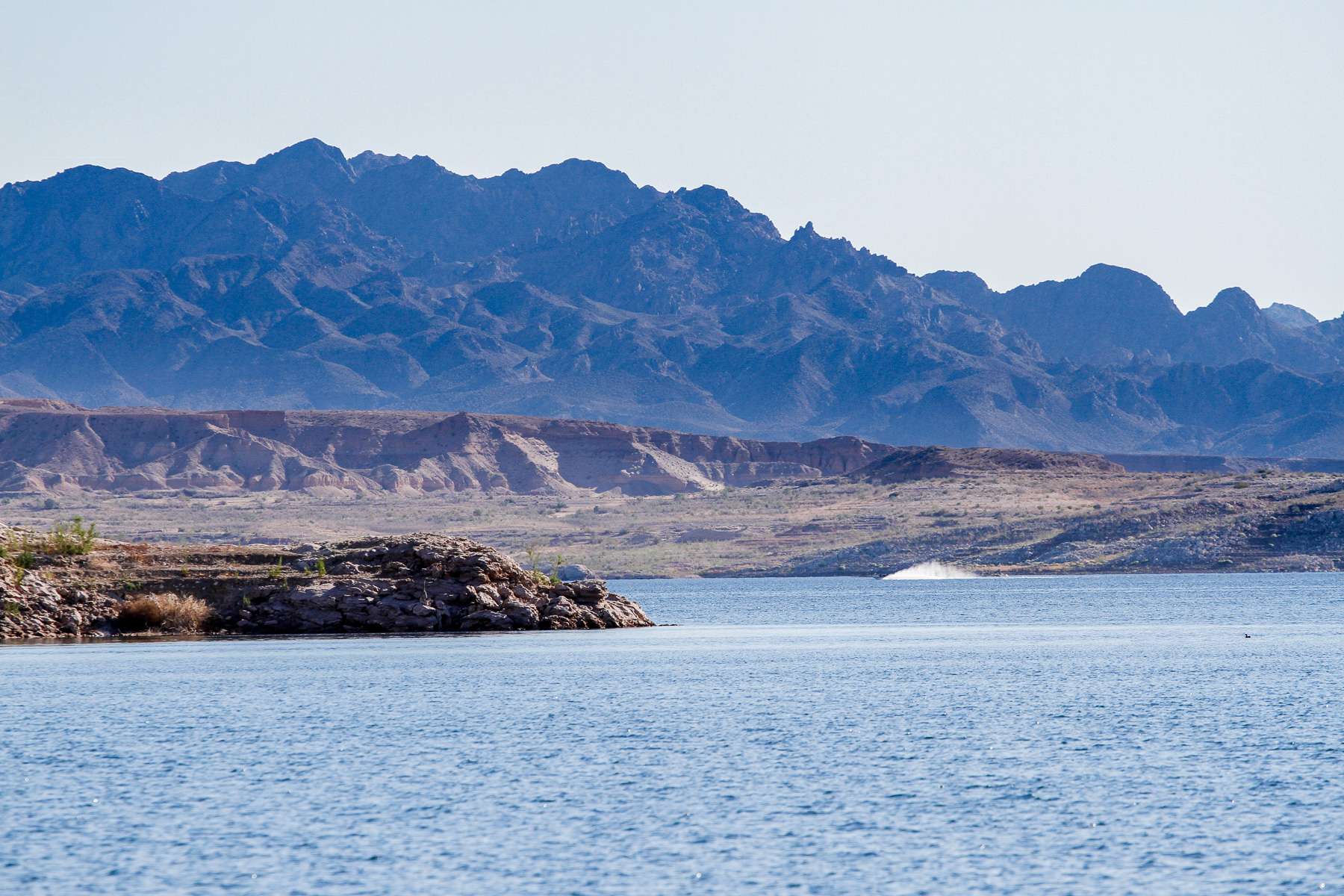 <h4>24. Lake Mead, Nevada/Arizona</h4> [158,080 acres] This Colorado River reservoir is the largest, in terms of capacity, in the country. Its size, coupled with the number of people it serves, also makes it one of the most drought-impacted bodies of water. But levels are up, according to the Nevada Department of Wildlife, and so are the catch rates. The first- and second-place duos at an Ultimate Bass Team Tour event in March each brought 17-plus pounds to the scales. Big fish at this one was 5.29.
