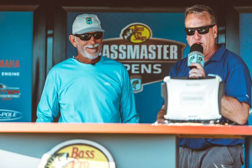 Weighing fish on both days of competition, Gary was happy with his first BASS tournament. 