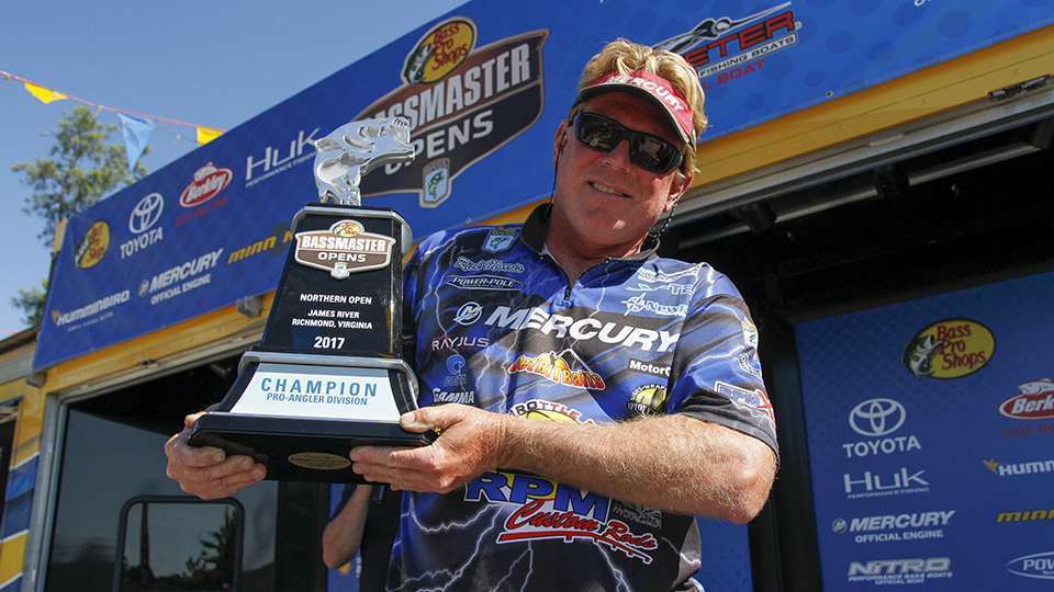 A Virginian and veteran pro won on his home water at the Bass Pro Shops Bassmaster Northern Open. Here are the lures used by winner Rick Morris and the top anglers. 
