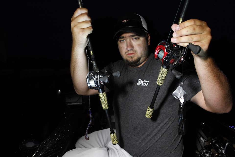 <b>Cody Pike</b><br>
Cody Pike chose two baits to cover the water column from top to bottom. In doing so, the Virginia angler finished 11th on the James River. 
