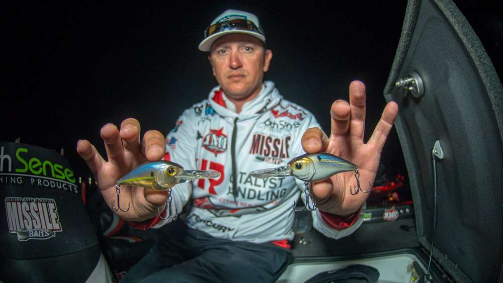 The choice was this 6th Sense Lure Co. Cloud 9 Crankbait. He used the C15 model that ran the ideal depth of 12-14 feet.
