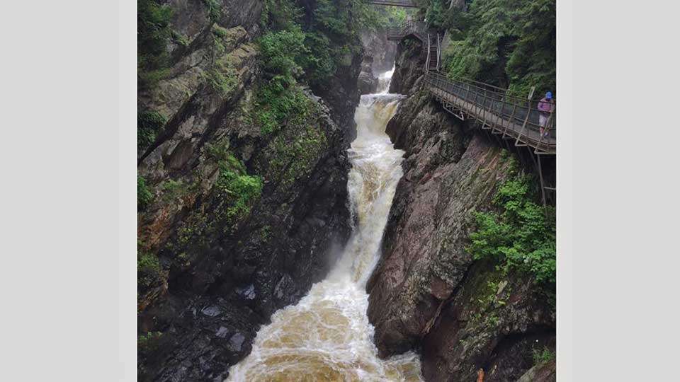 The Bowmans also visited scenic High Falls Gorge on the Ausable River between Lake Placid and Plattsburgh.