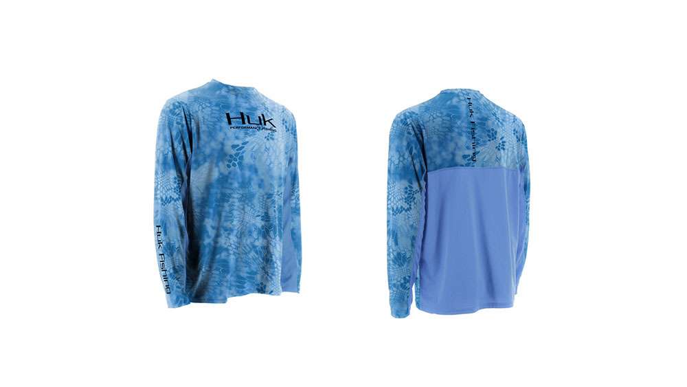 <p>Huk Performance Icon</p>

<p>The Huk Performance Icon is one of the most popular fishing shirts available. When you wear this comfortable, rugged long-sleeve shirt, youâll be wearing apparel that not only looks great, but is built from state-of-the-art fabrics. The Huk Kryptek Icon has some of the most advanced materials for protection against the elements. Youâll have the advantage of stain release technology that keeps blood, mud, or other substances from staining your shirt, and youâll love the poly knit moisture transport technology, which keeps you dry whether youâre in the rain or facing ocean waves. Tired of coming home smelling like fish? With Hukâs anti-microbial materials, obnoxious smells are left where they belong: by the water. MSRP: $49.99
