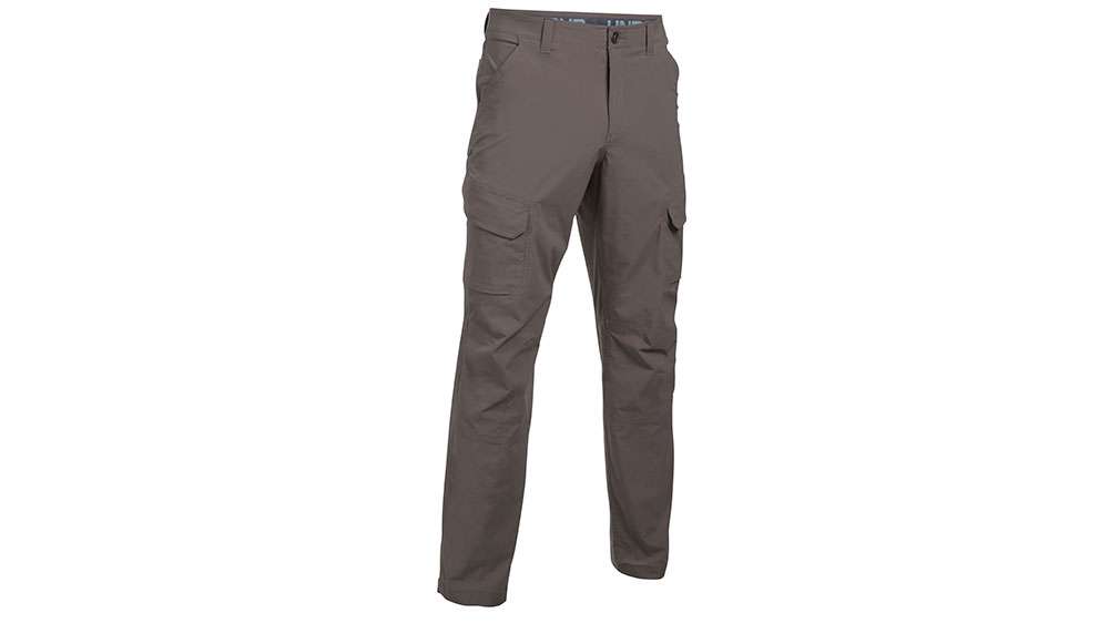 <p>Under Armour Cargo Pant</p>

<p>Under Armour has redefined fishing pants with their new Fish Hunter Cargo Pant. Built with UA Storm Technology, these cargo pants repel water while remaining extremely breathable. In addition to resisting salt, chlorine and fading, the UA Fish Hunter Cargo features anti-odor technology that prevents the growth of odor-causing microbes. For supreme comfort that never limits mobility, anglers will enjoy the loose fit these pants afford, along with the stretch-engineered waistband and articulated knees. The multi-pocket design, complete with a convenient knife pocket, ensures the utmost in personal gear management. MSRP: $89.99
