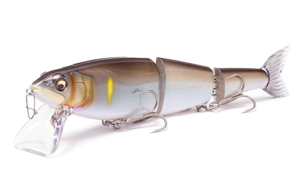 <p>Megabass Garuda</p>  <p> Wide, powerful lip stiff-arms gnarly timber and submerged structure, allowing the Garuda to be deployed where other big baits so often foul. With rod tip held high and a slow retrieve, it is a monster wake bait ready to challenge the biggest fish in your waters. Drop your tip and speed up your retrieve, and the lure will dive to 4 to 6 feet with hard-charging action and huge deflections targets just canât ignore. It measures 9.3 inches and weighs 4.5 ounces. MSRP: $124.99 