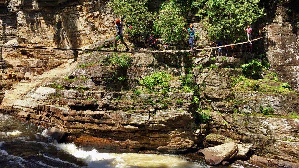Bobbi Chapman, wife of longtime Elite Brent, and her crew got downright adventurous in Ausable Chasm, a natural wonder known as the âGrand Canyon of the Adirondacks.â