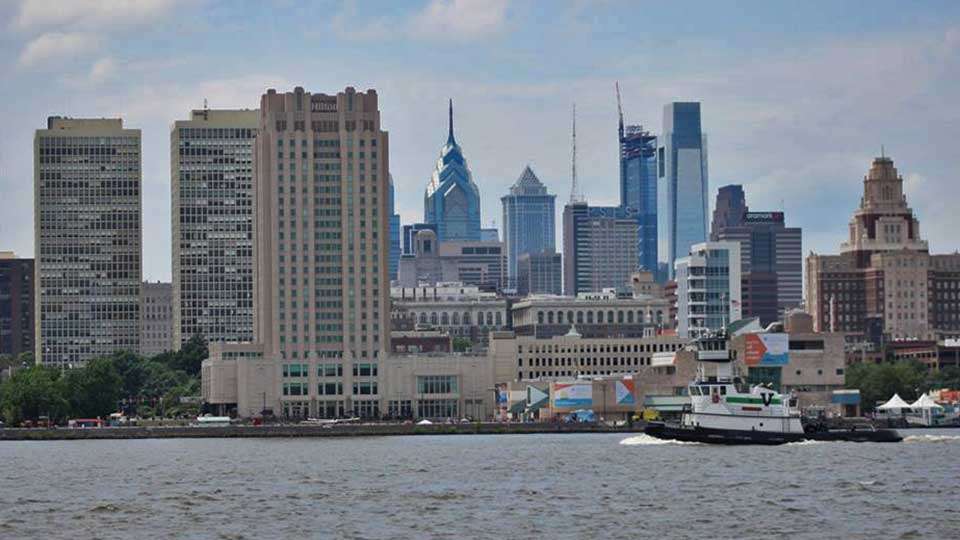 The events surrounding the 2017 Ike Celebrity ProAm Tournament were held on the Delaware River in Camden, N.J., in sight of downtown Philadelphia.