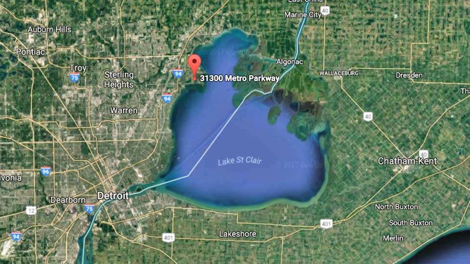 Lake St. Clair is a 430-square mile lake near Detroit. The tournament runs Thursday through Sunday, with takeoffs set for 6:30 a.m. ET daily at Lake St. Clair Metropark at 31300 Metro Parkway, Harrison Township, Mich. Weigh-ins are at the same local at 3:15 p.m. ET.
