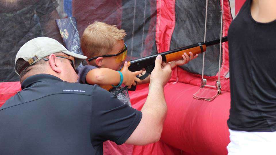 New this year was the NWTFâs JAKES Take Aim program, which provides youth opportunities at target shooting. Donations from MidwayUSAâs Larry and Brenda Potterfield, as well as equipment from Daisy and Remington, are getting 17 and younger youth to shoot from BB guns to clay target shooting in a safe, fun environment.