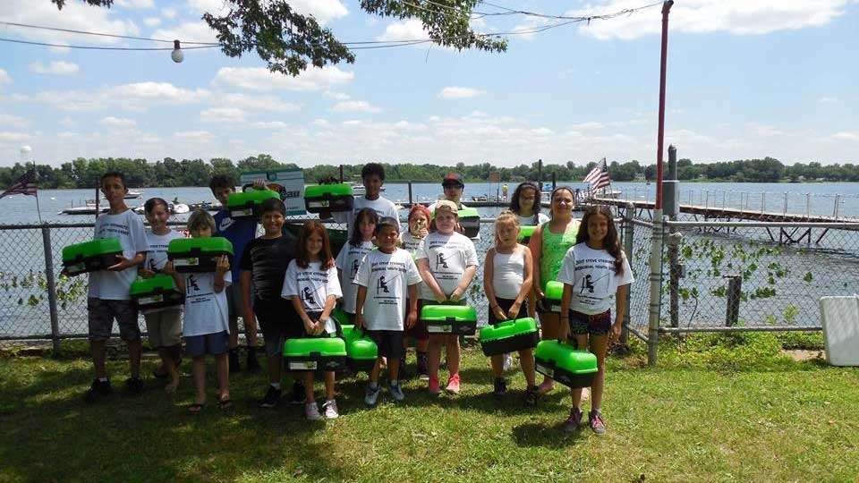 Ike and Becky, and everyone who helped put the events together, sure can appreciate this photo, which was sent in by Joseph Newton, board member of the Delaware River Fishermanâs Association. He wrote this was âhalf the children who participated in the DRFA Youth Fishing Derby. The event was held on July 9, 2017, at the Pennsylvania Yacht Club. The event was a big success, in part, due The Ike Foundationâs donation of tackle boxes. On behalf of the kids and our membership, we thank you for your support.â