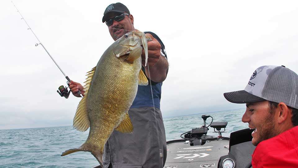 It might have been the largest of the day, but bigger ones were caught after the cameraman Sooch went in for his fantasy football draft â¦ Yeah, he did.