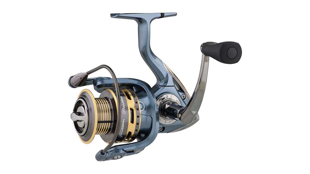 <p>Pflueger President</p>

<p>Plfueger has updated components and cosmetics to its President SP reels to improve an already great product, and boasts a slow osculation for improved line lay, sealed oil felt drag, improved body styling and a soft touch handle knob. MSRP: $59.95
