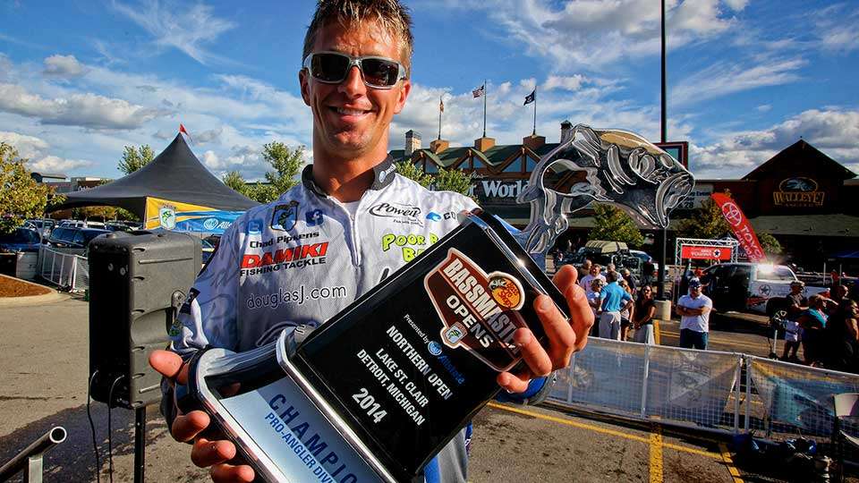 Chad Pipkens of Holt, Mich., won the 2014 Bass Pro Shops Northern Open by making long runs into Lake Erie. Having little more than two hours of fishing time was enough as he secured a Classic berth.