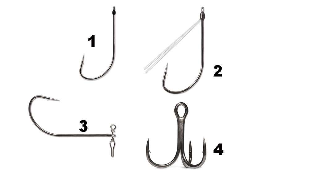 <p>VMC Hooks</p>

<p>1. Neko Hooks in a size 4 and 6 (new smaller sizes) in addition to the existing 2, 1, 1/0 and 2/0. Black nickel, 3-degree offset point, resin closed eye, long shank, wide gap, forged, perfect for any Neko or wacky rigging. Five hooks per pack - MSRP: $2.99, also $9.99 (25-hook value pack)</p>
<p>2. Weedless Neko hooks â sizes 2, 1, 1/0 and 2/0, black nickel, 3-degree offset point, resin closed eye, long shank, wide gap, forged, double fluorocarbon weed guard, five hooks per pack. MSRP: $4.39</p>
<p>3. Spinshot Neko â sizes 6, 4, 2, 1, 1/0 and 2/0. The Spinshot system eliminates line twist, provides a natural drop-shot presentation, easy connect line pinch, 3-degree offset point, long shank, wide gap. Four per pack. MSRP: $4.99</p>
<p>4. Hybrid Treble â sizes 8, 6, 4, 2 and 1, also available in a short shank. 1x strong, wide gap, inline eye, forged, hi-carbon steel and a needlepoint. Four per pack. MSRP: $3.29
