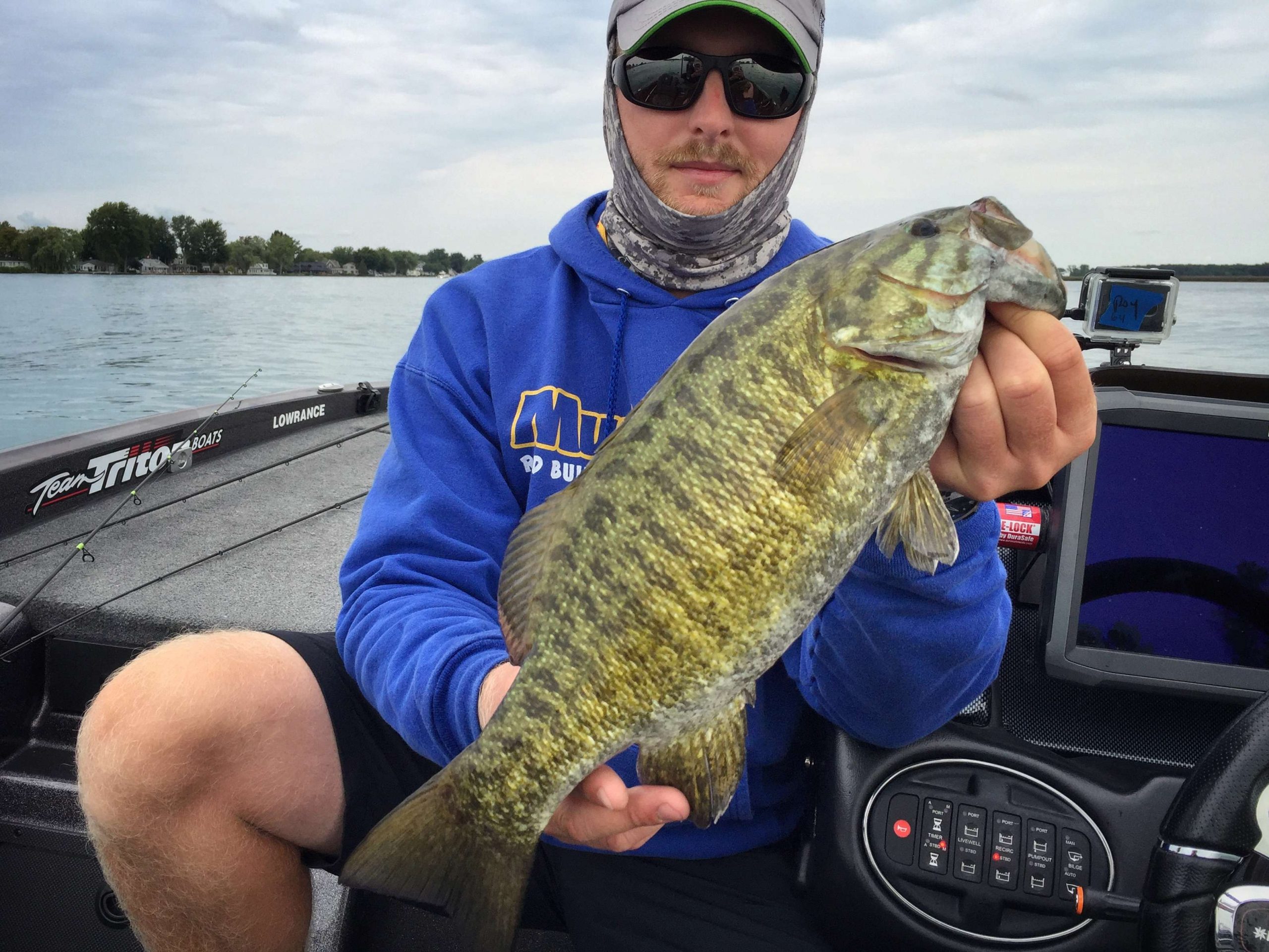 Bradley Roy had to horse this one in to save its life from a giant Muskie!