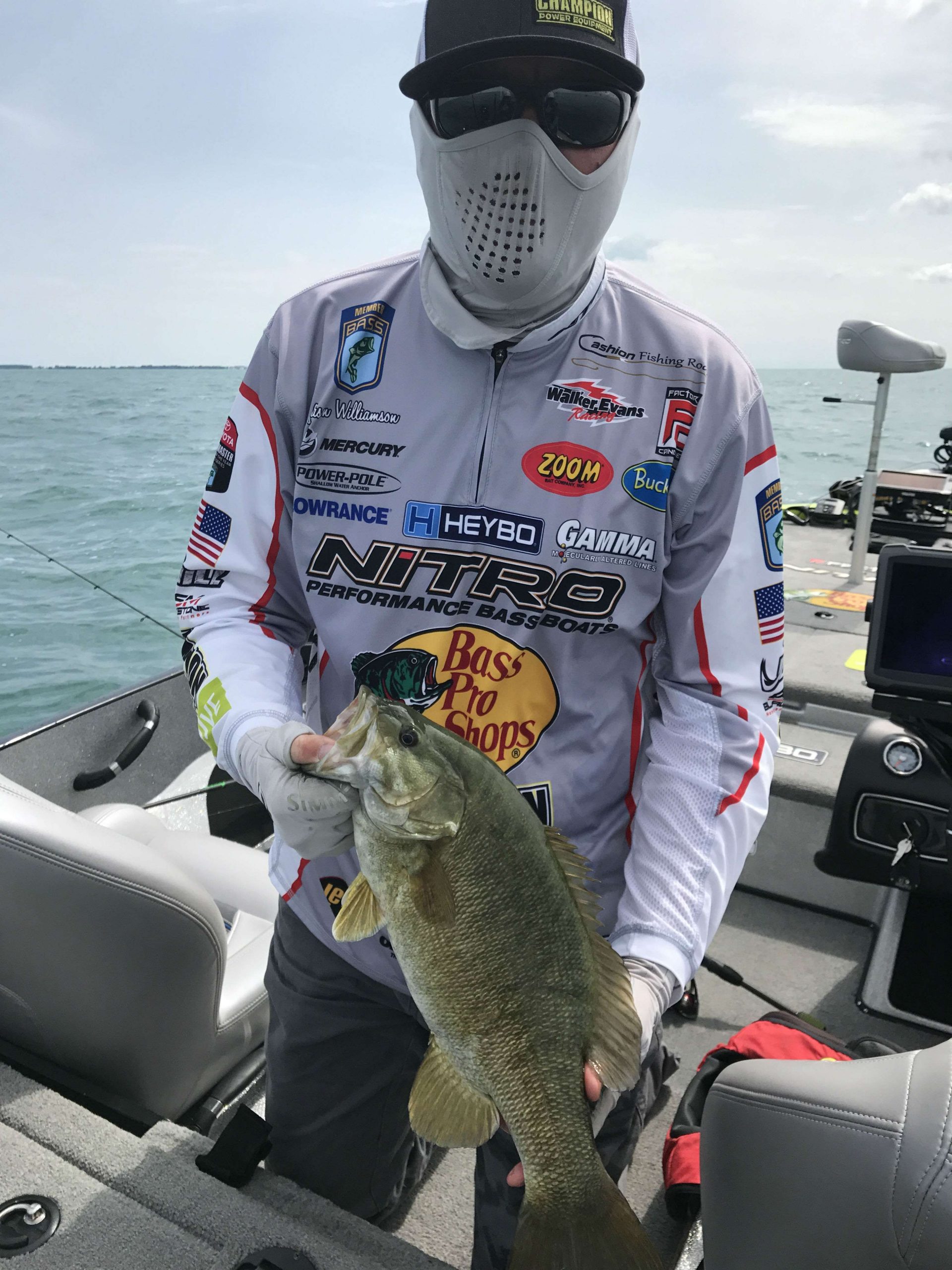 Jason Williamson with another solid 4-pounder. He has two this size and two 2-pound fish. Looking to fill out his limit.