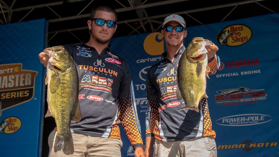 Corey Neece and Nick Hatfield from Tusculum College (23rd place, 12-10)