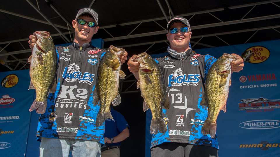 Brady Bowden and Tyler Pennington from Faulkner University (18th place, 16-5)