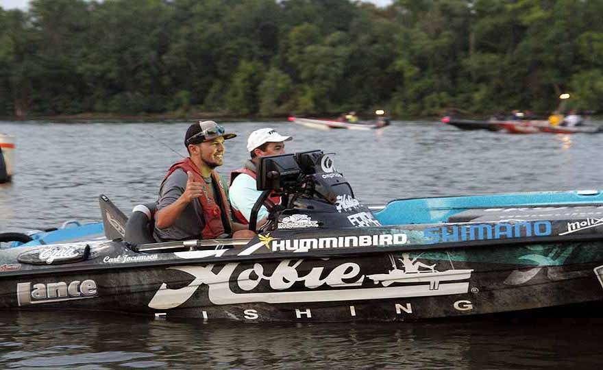 You might call the Top 10 an international contingent of fishing. Joining the three Japanese anglers is Carl Jocumsen of Australia. 
