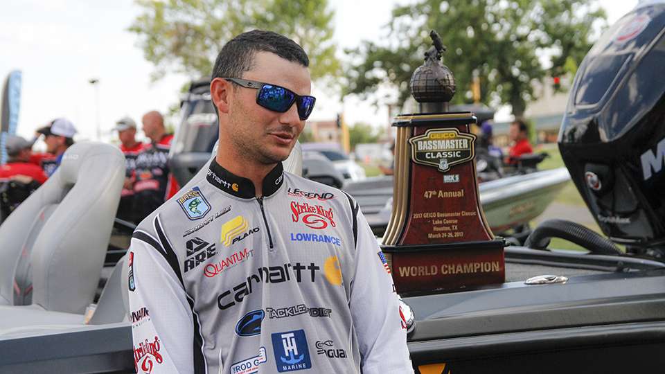 And only 3 years into his Elite Series career he hoisted the best trophy in the sport of bass fishing.