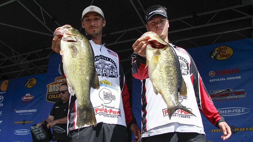 Chase Chastain and Andrew Fisher of Jacksonville State (20th, 10-12)