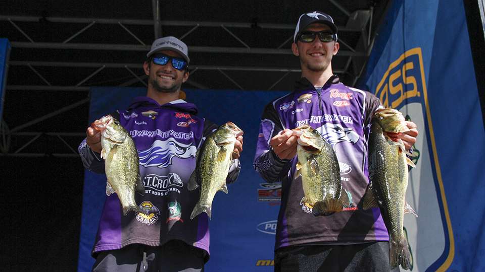 Collin Cropp and Louie Dazzo of Wisconsin Whitewater (23rd, 10-4)