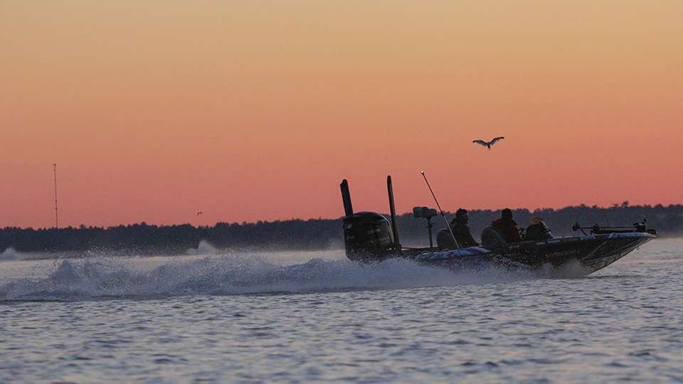 Day 2 of the 2017 Carhartt Bassmaster College Series National Championship on Bemidji Lake greeted teams with an amazing sunrise and cooler temperatures after yesterday's storm front pushed through the region. 