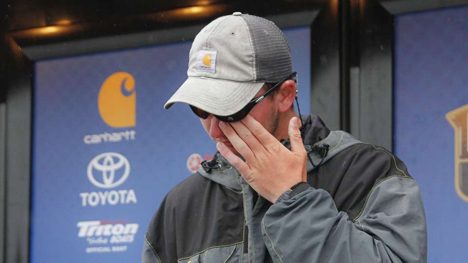 Foutz was overcome with emotion as he just fulfilled a lifelong dream of fishing the Bassmaster Classic. He will now do so on Lake Hartwell.