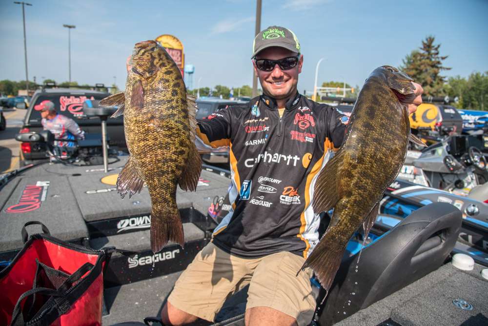 Mille Lacs proved why itâs the nationâs top ranked bass fishery according to Bassmaster Magazine. Seventy-two limits weighing over 20 pounds got caught over three days of fishing.
<p>
<em>All captions: Craig Lamb</em>
