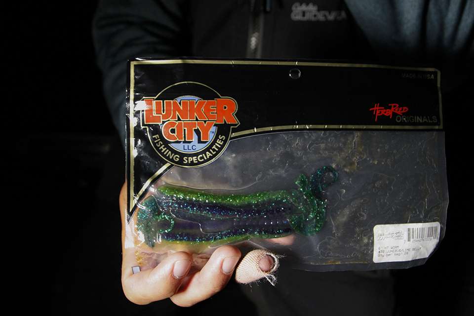 The choices were a 1/4-ounce shaky head jighead rigged to a 9-inch Lunker City HydroTail Worm. Another soft plastic choice was a straight tail worm.  