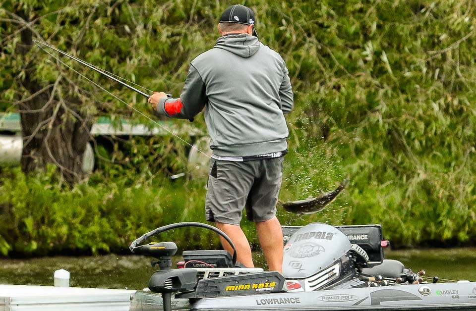 The fish would be his biggest of the day, but also give him a comfortable cushion going into Day 2 of Round 1.