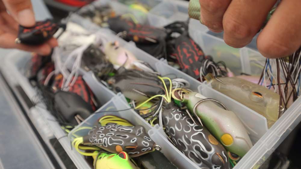 Frogs. You've gotta have a couple of topwater frog options. 
