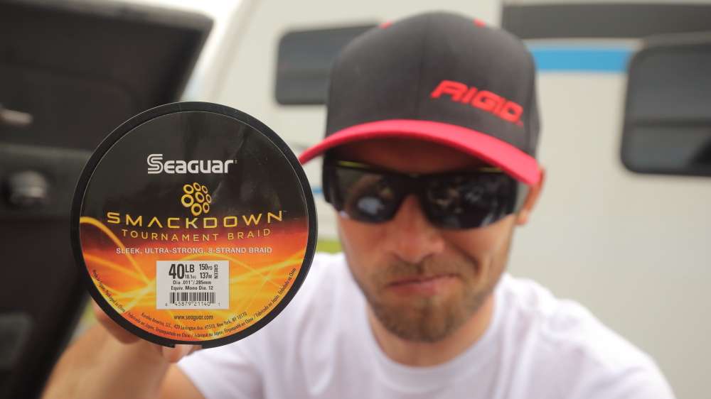 Always keep extra line on-hand. Palaniuk loves Seaguar braid, especially for frogs and jigs. 