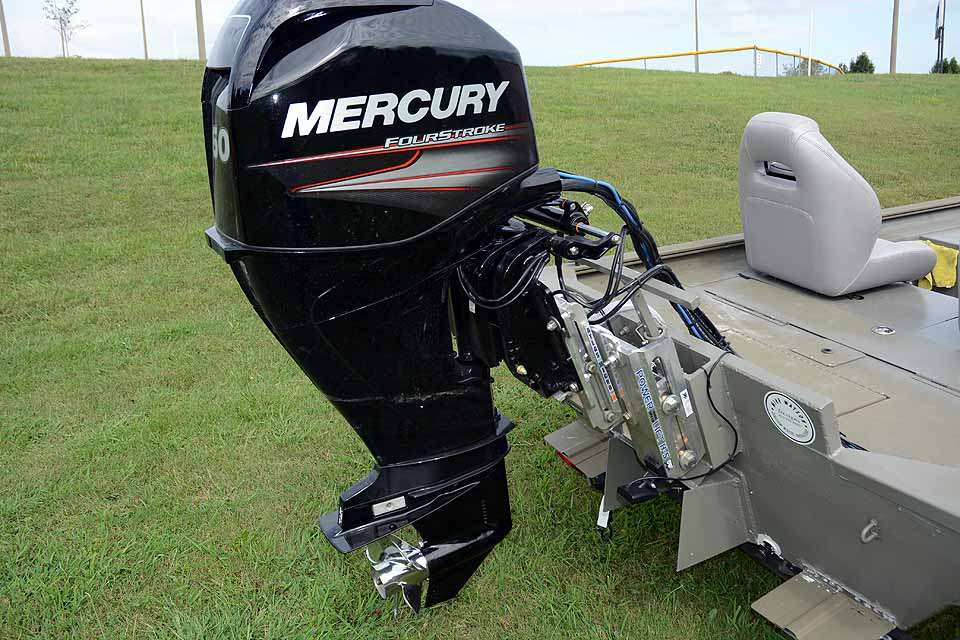 A 60 horsepower Mercury FourStroke chosen for performance fuel economy powers the boat and most of all, keeps it lightweight. 