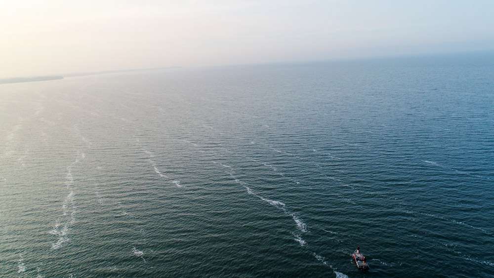 Get an eagle-eye view of Mille Lacs Lake on Day 1 of 2017 Toyota Bassmaster Angler of the Year Championship.
