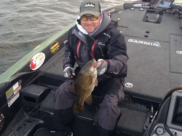 Another good one for Mike McClelland on a cold and windy Mille Lacs.