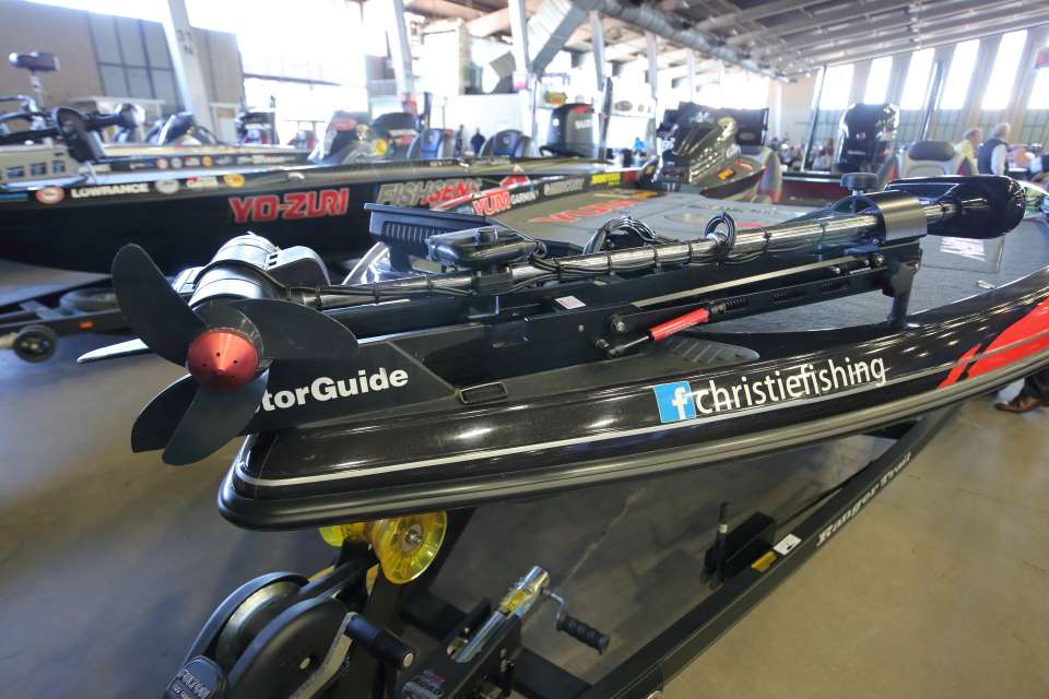 Christie uses a Motorguide Tour Edition trolling motor.